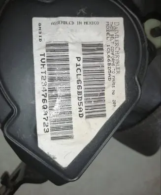 Jeep Grand Cherokee (WK) Front seatbelt 1CL66BD5AD P1CL66BD5AD TUET2347604723