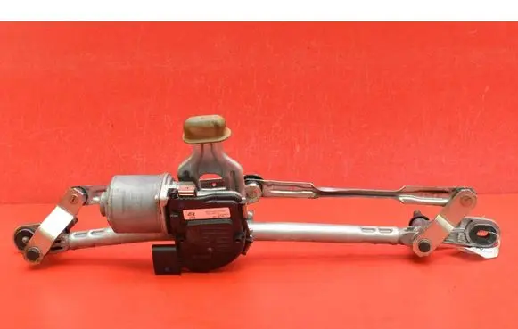 Front wiper linkage and motor