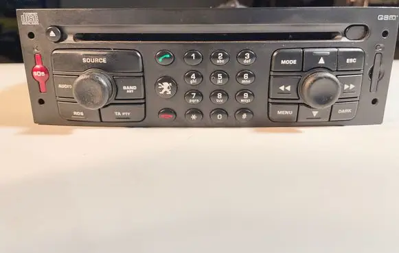 Peugeot 307 Head unit multimedia control 96527455XT