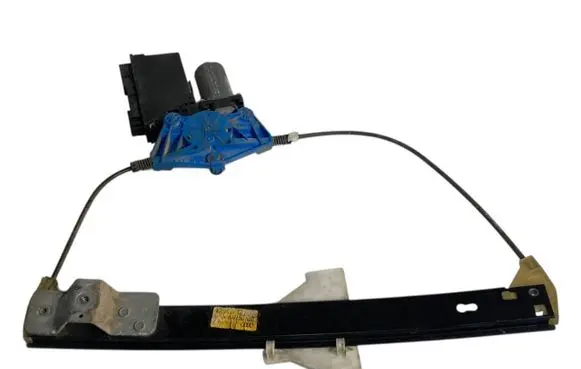 Rear door window regulator with motor