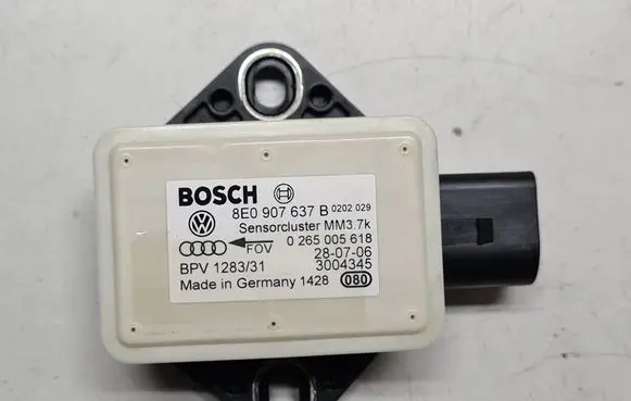Audi A6 S6 C6 4F ESP acceleration yaw rate sensor 8E0907637B 0265005618