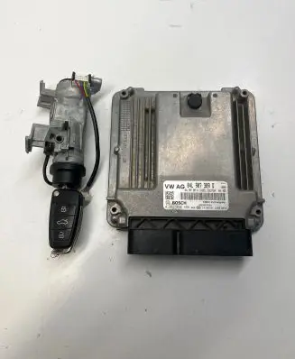 Audi A3 S3 8V Engine ECU kit and lock set 04L907309D 0281018498 5Q0905865