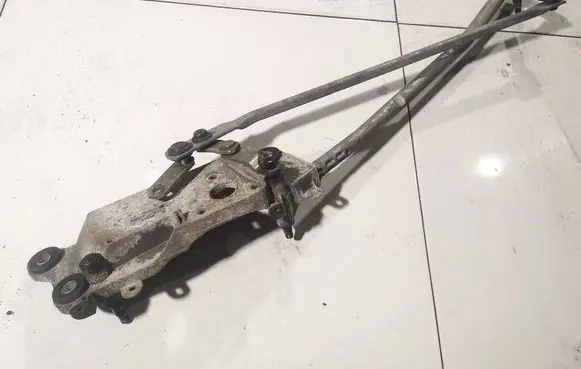 Volkswagen Touareg I Front wiper linkage and motor 7L6955023 3397021094