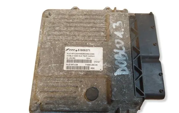 Fiat Doblo Engine control unit/module ECU 51805371 MJD6F3D4 HW03R