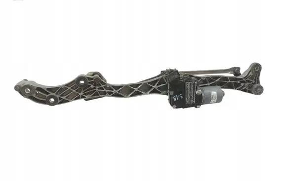 Front wiper linkage and motor
