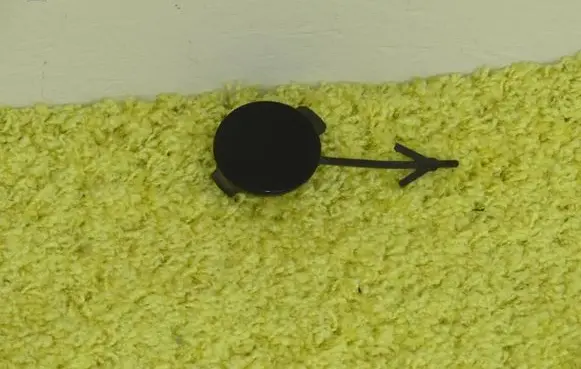 Citroen C3 Rear bumper row hook cap/cover 9684720477