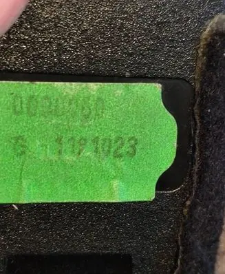 Renault Laguna II Rear seatbelt buckle 1191023