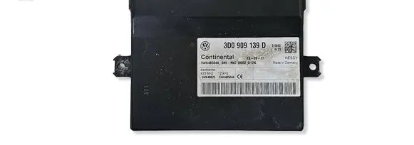 Volkswagen Touareg I Keyless (KESSY) go control unit/module 3D0909139D 433MHZ 5WK48825
