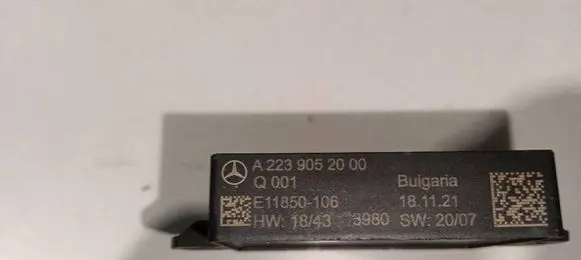 Mercedes-Benz S W223 Combustion control unit/module A2239052000 E11850106