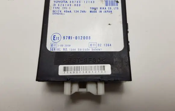 Toyota Corolla Verso AR10 Immobilizer control unit/module 8978012140 626149000
