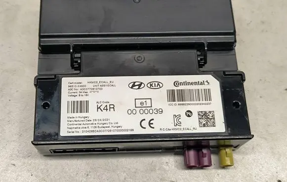 Hyundai Kona I Bluetooth control unit module 96510K4600