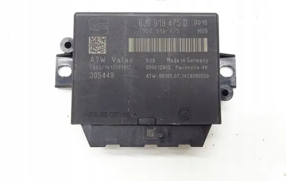 Seat Ibiza IV (6J,6P) Parking PDC control unit/module 6J0919475D