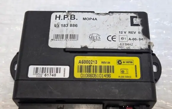 Opel Astra H Voice control module 93183886