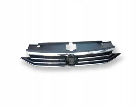 Volkswagen PASSAT B8 Front bumper upper radiator grill 3G0853651BL
