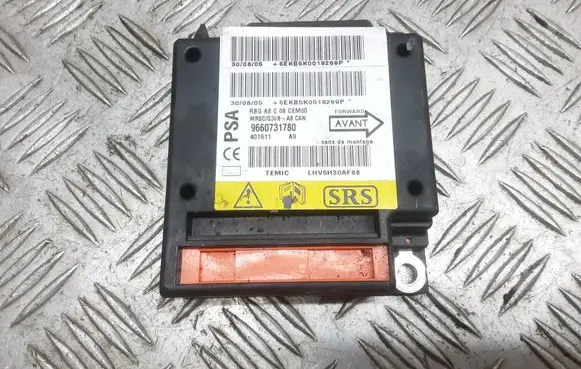 Citroen C3 Airbag control unit/module 9660731780