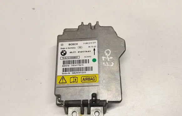BMW X5 E70 Airbag control unit/module 0285010077 65779141776 9141776