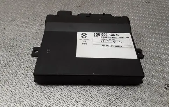 Volkswagen Touareg I Keyless (KESSY) go control unit/module 3D0909135N 5WK48825 125KH