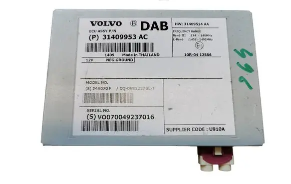 Volvo S60 Other control units/modules 31409953AC 31409514AA