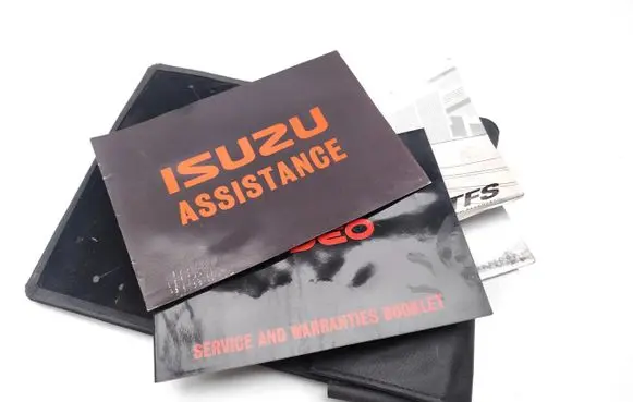 Isuzu Rodeo Owners service history hand book 