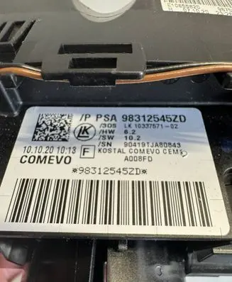 Peugeot 3008 II Indicator stalk 98312545ZD