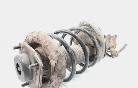 Front shock absorber with coil spring