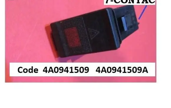 Audi A6 S6 C4 4A Hazard light switch 4A0941509 4A0941509A