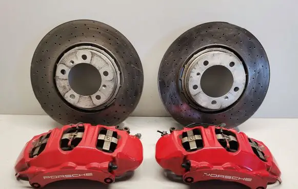 Porsche 911 991 Brake discs and calipers set 991351423 991351424 9P1615105B