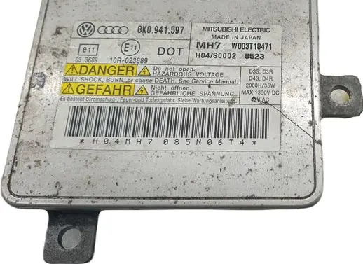 Audi A4 S4 B8 8K Headlight ballast module Xenon 8K0941597 10R023689 W003T18471