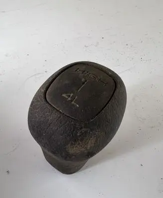 Gear lever shifter trim leather/knob