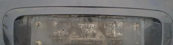 Citroen C8 Trunk door license plate light bar 