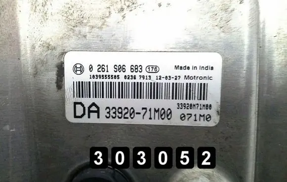 Nissan Pixo Engine control unit/module 0261S06683