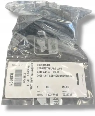 Audi A4 S4 B8 8K Light switch 8K0941531E