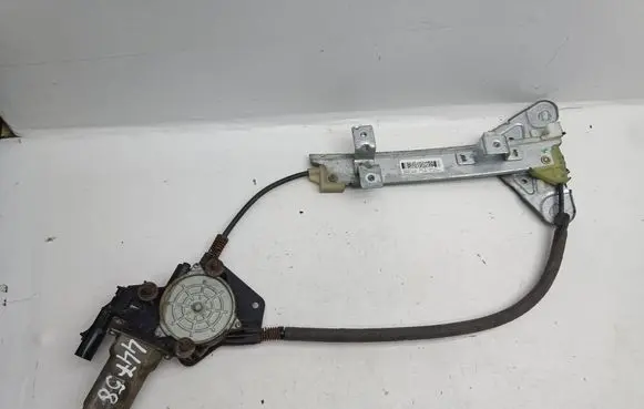 Rear door window regulator with motor
