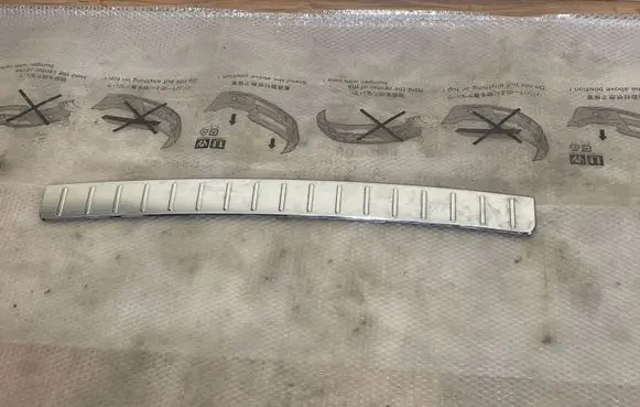 Mercedes-Benz GL X166 Rear bumper trim bar molding A1648840190 3W596