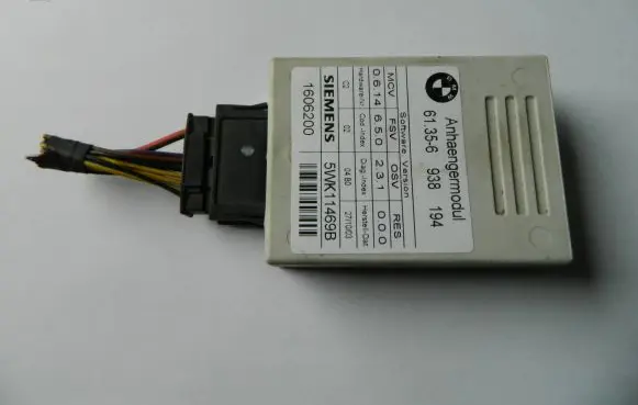 BMW 5 E60 E61 Tow bar trailer control unit/module 6938194