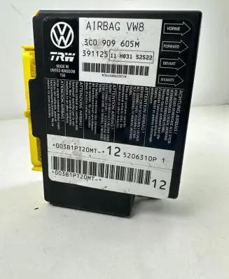 Volkswagen PASSAT B6 Airbag control unit/module 3C0909605M 5206310P 003B1PT20MT