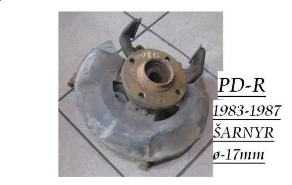Volkswagen Golf II Front wheel hub spindle knuckle VW348893