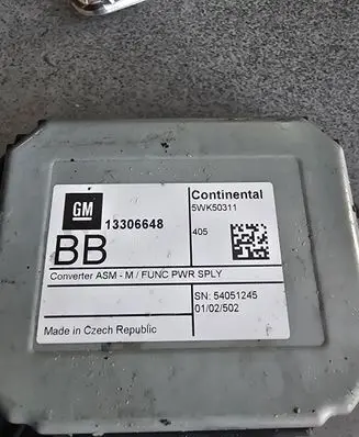 Opel Mokka GPS navigation control unit/module 13306648 54051245 5WK50311