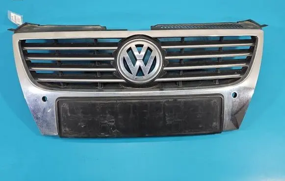 Volkswagen PASSAT B6 Front bumper upper radiator grill 3C0853651AK IMPRK1602960