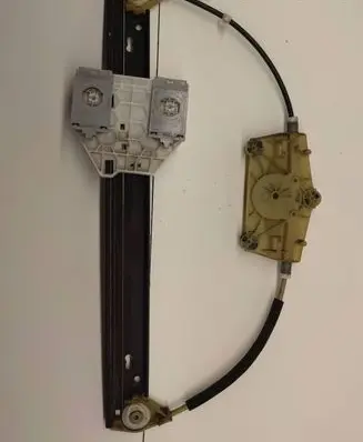 Sliding door window regulator with motor