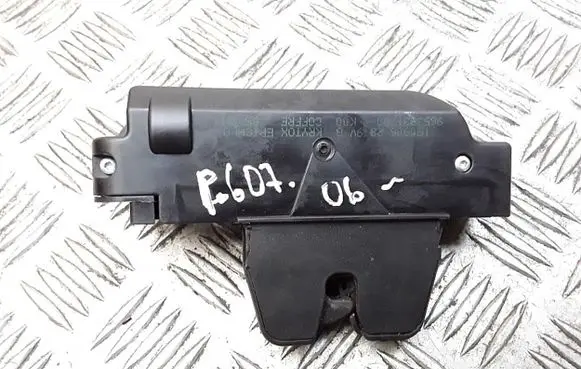 Peugeot 607 Tailgate/trunk/boot lock/catch/latch 9653831780