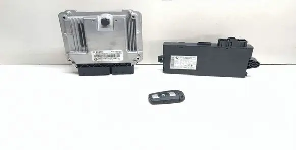 BMW 3 E90 E91 Engine ECU kit and lock set 8512047 0281017520 9237047