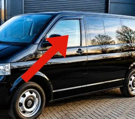 Volkswagen Multivan T5 Front door window glass four-door 43R001100