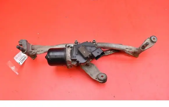 Front wiper linkage and motor