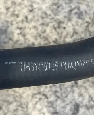 Volkswagen Sharan Engine coolant pipe/hose 7M3121073P