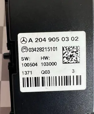 Mercedes-Benz C W204 Other control units/modules A2049050302 100504 03428215101