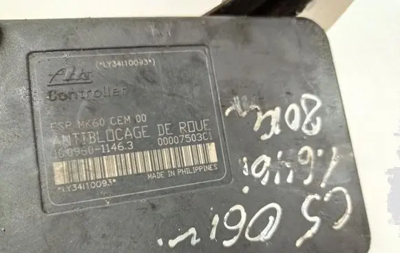 Citroen C5 ABS Pump 10096011463 00007503C1 9656419780
