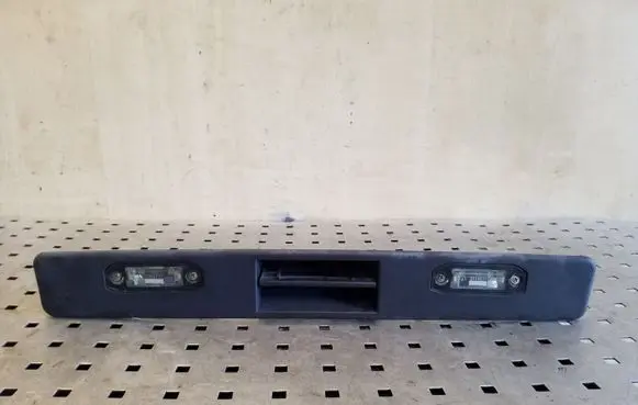 Trunk door license plate light bar