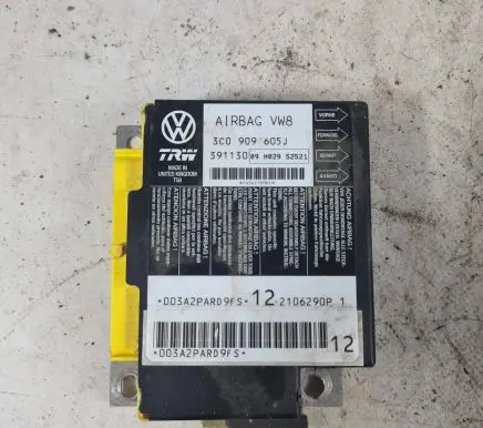 Volkswagen PASSAT B6 Airbag control unit/module 3C0909605J 391130 09H029S2521