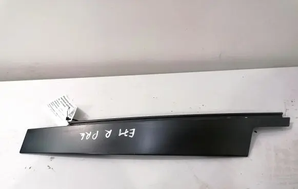 Front door glass trim molding